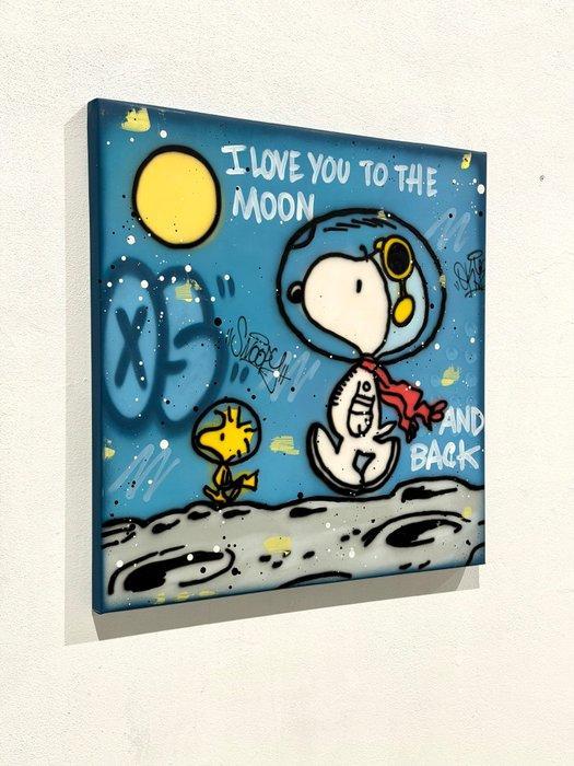 Okyes (1987) - I Love You To The Moon And Back, Antiek en Kunst, Kunst | Schilderijen | Modern