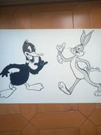 Unknown - 1 Original drawing - Looney tunes - Daffy and Bugs, CD & DVD