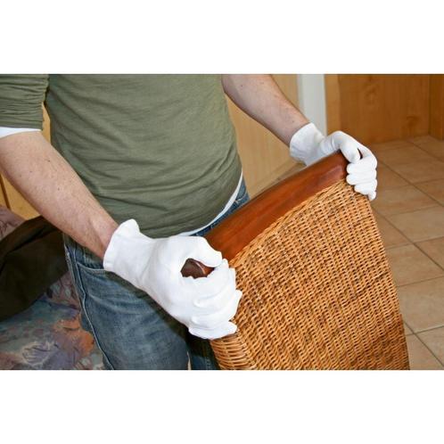 Gants en coton dermatex blanchis, homme (t.10) - kerbl, Articles professionnels, Machines & Construction | Travail du bois