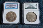 Verenigde Staten. A Pair (2x) of NGC Certified USA Silver