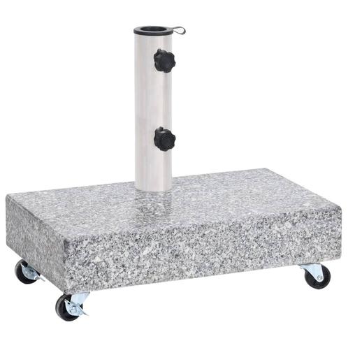 vidaXL Parasolvoet 45x25x8 cm graniet lichtgrijs, Tuin en Terras, Parasols, Nieuw, Verzenden