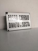 Emaille bord - Spoorwegstations - Italië - jaren 1940 -