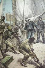 Jules Verne - Face au drapeau - 1896, Antiek en Kunst