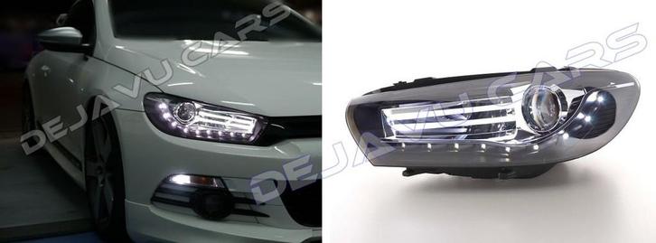 LED Koplampen Bi Xenon look voor Volkswagen Scirocco 3, Auto diversen, Tuning en Styling, Ophalen of Verzenden