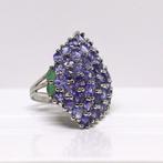 Zonder Minimumprijs - Ring Zilver - 6.30ct. tw. Tanzaniet -, Nieuw