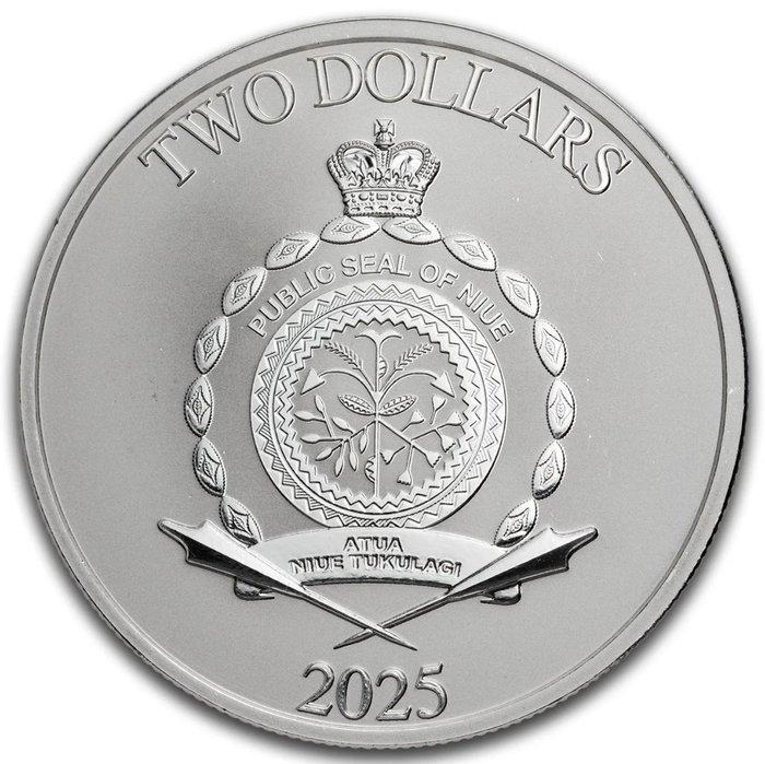 Niue. 2 Dollars 2025 – Captain America vs. Thanos – 1 oz, Timbres & Monnaies, Monnaies | Europe | Monnaies non-euro