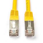 Netwerkkabel | Cat5e F/UTP | 20 meter (100% koper, Geel), Verzenden