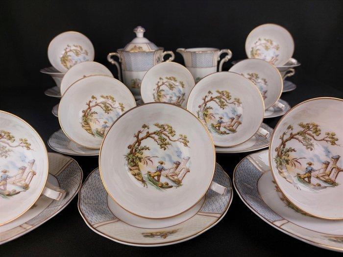 Bernardaud & Co. Limoges - Theeservies (26) - Champêtre -, Antiek en Kunst, Antiek | Meubels | Tafels