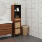 vidaXL Dressoir met lade Bruin 38 x 33,5 x 160 cm Massief, Huis en Inrichting, Verzenden, Nieuw