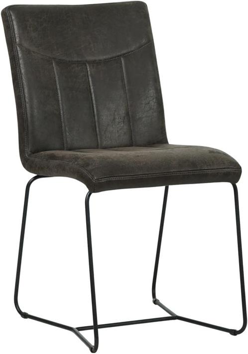 leren industriële eetkamerstoel -  ( leer), Huis en Inrichting, Stoelen, Overige kleuren, Eén, Nieuw, Leer, Ophalen of Verzenden