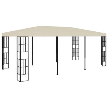 vidaXL Prieel 3x6 m crème, Tuin en Terras, Partytenten, Verzenden, Nieuw