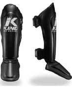 King Pro Boxing Scheenbeschermers KPB/SGL 7 Zwart Wit, Sport en Fitness, Vechtsporten en Zelfverdediging, Verzenden, Nieuw, Overige