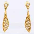 Boucles doreilles - 18 carats Or jaune -  0.12ct. tw., Handtassen en Accessoires, Oorbellen, Nieuw