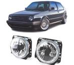 PHARES VOLKSWAGEN VW GOLF MK2 83-91 ANGEL EYES FOND CHROMÉ, Auto-onderdelen, Verzenden, Nieuw