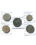 Romeinse Rijk Lot of 5 Æ coins 3rd and 4th century AD.