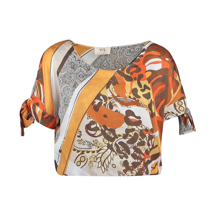 Verysimple • bruine cropped top • 34 (IT40), Kleding | Dames, Blouses en Tunieken, Bruin, Nieuw, Maat 42/44 (L), Verzenden