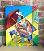 Julie Khaliniu (XX) - Hot day at sea, Antiek en Kunst