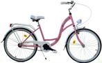 Meisjesfiets - 24 inch - robuust -  wit roze - Dallas Bike, Fietsen en Brommers, Fietsen | Kinderfietsjes, Ophalen of Verzenden