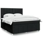 vidaXL Boxspring met matras stof zwart 180x200 cm, Verzenden, Nieuw