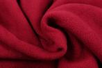 10 meter fleece stof - Wijnrood - 100% polyester, Hobby en Vrije tijd, 200 cm of meer, Nieuw, Polyester, 120 cm of meer