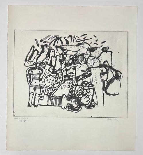 Corneille (1922-2010) - Eau-forte Lieu Rupestre, 1968 - EA, Antiek en Kunst, Antiek | Overige Antiek