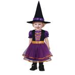 Halloween Kostuum Baby Heks Paars/Oranje, Verzenden, Nieuw