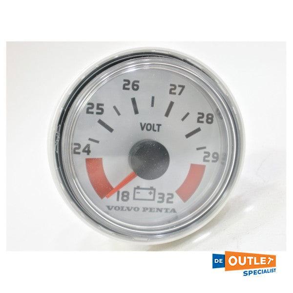 Bieden: Volvo Penta Voltmeter white 18-32V - 874925, Watersport en Boten, Navigatiemiddelen en Scheepselektronica, Ophalen of Verzenden