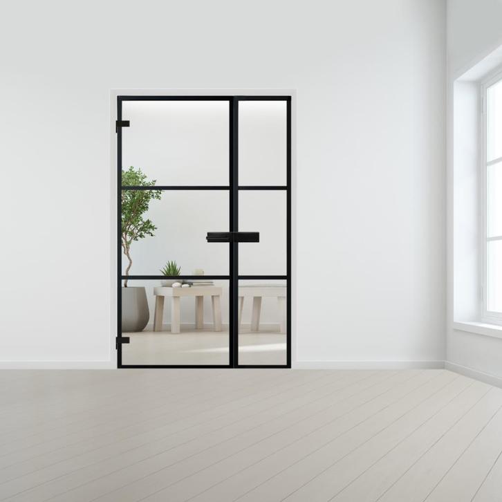 Steel look deur met zijlicht voor opdek kozijn, Doe-het-zelf en Bouw, Deuren en Vliegenramen, Nieuw, Verzenden