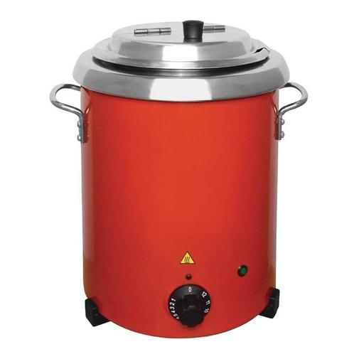 Soepketel rood met handgrepen 5,7 liter | 34,8(h)x25,5(Ø)cm, Zakelijke goederen, Horeca | Keukenapparatuur, Nieuw in verpakking