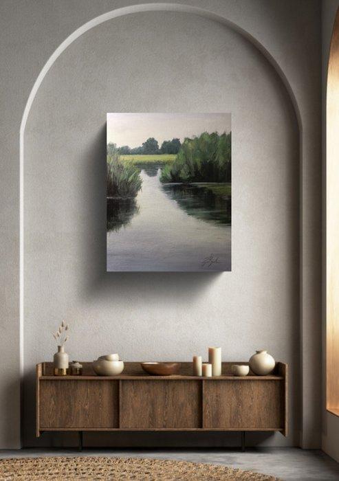 Bugallo - Quiet Place - NO reserve, Antiek en Kunst, Kunst | Schilderijen | Modern