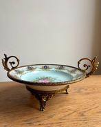 Limoges - Bol - Centerpiece - Porcelaine - avec monture en