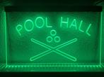Pool hall poolen neon bord lamp LED cafe verlichting reclame, Maison & Meubles, Verzenden