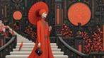 I_KONIQ - Black and Red Campari woman in Erte style, Huis en Inrichting, Nieuw