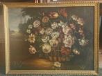 Escuela Italiana (XIX-XX) - Vanitas floral, Antiek en Kunst