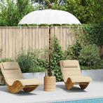 vidaXL Balinese Parasol Crème 190 x 190 x 260 cm Katoen, Verzenden, Nieuw