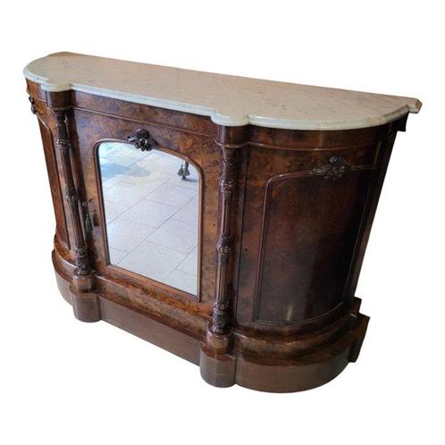 Credenza - Knoesthout, Marmer, Antiek en Kunst, Antiek | Overige Antiek