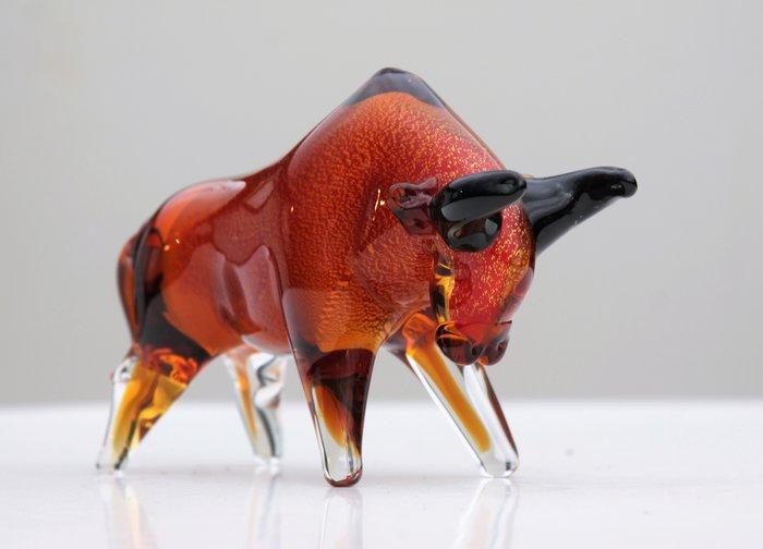 sculptuur, special bull - 16 cm - Glas, Antiek en Kunst, Kunst | Designobjecten