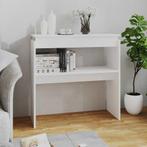 vidaXL Wandtafel 80x30x80 cm bewerkt hout wit, Huis en Inrichting, Tafels | Bijzettafels, Verzenden, Nieuw