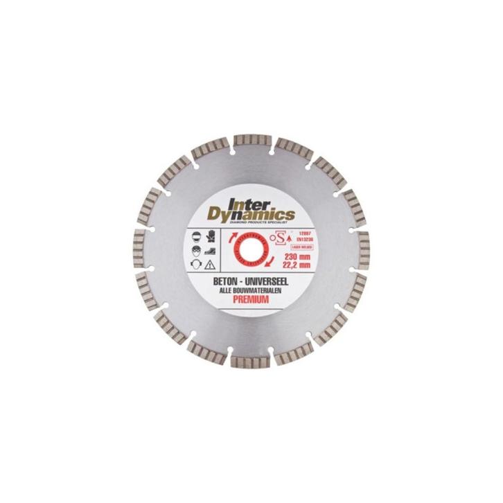 InterDynamics Premium Diamantzaagblad 230mm Duo Pack, Doe-het-zelf en Bouw, Gereedschap | Zaagmachines, Verzenden
