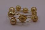 Armband - 18 karaat Geel goud - Gouden Zuidzeeparels, Handtassen en Accessoires, Nieuw