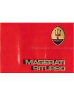 1987 MASERATI 420I ONDERHOUDSBOEKJE ITALIAANS, Auto diversen, Handleidingen en Instructieboekjes