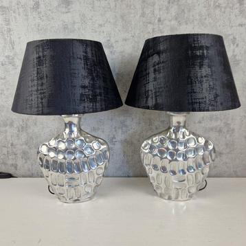 Light Makers - Buffet tafellamp (2) - Aluminium, Fluweel - beschikbaar voor biedingen