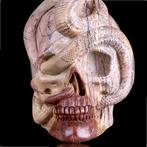 De Bewaker van Mysterieën Dendrietjasperskull met slang –, Verzamelen