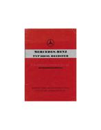 1957 MERCEDES BENZ 300 SL ROADSTER INSTRUCTIEBOEKJE DUITS, Auto diversen, Handleidingen en Instructieboekjes