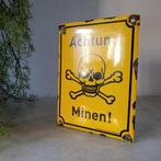 Zeldzaam, Emaille Verbodsbord, Achtung Minen!