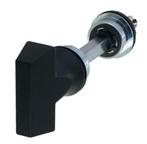Knop WC-garnituur NUDA ATLANTA mat zwart, Nieuw, Overige materialen, Klink of Kruk