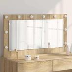 vidaXL Make-up Spiegel met spiegel Sonoma Eik 100 x 55 x 18, Huis en Inrichting, Verzenden, Nieuw