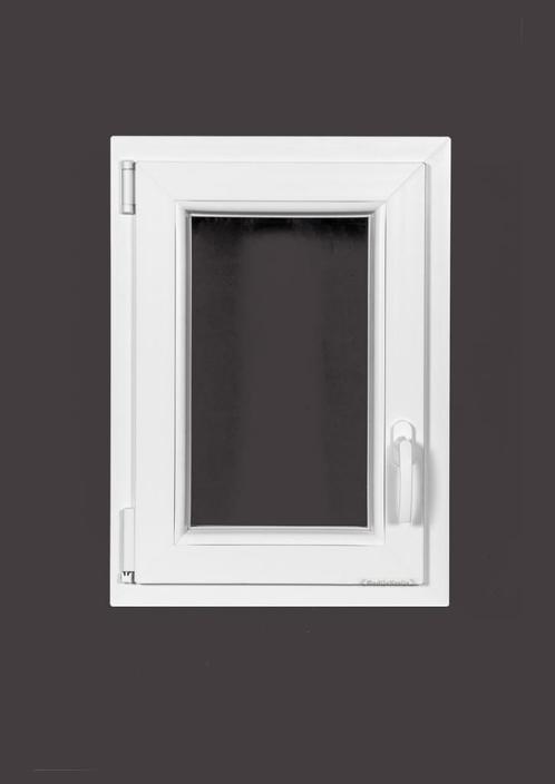 PVC raam draai kiep b50xh70 cm wit, Doe-het-zelf en Bouw, Glas en Ramen, Dubbelglas, Nieuw, Gevelraam of Ruit, Minder dan 80 cm