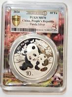 China. 10 Yuan 2024 Panda - First Strike, 30g (.999) - MS70, Timbres & Monnaies, Monnaies | Europe | Monnaies non-euro