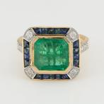 [LOTUS Certified] - (Emerald) 3.51 Cts - (Sapphire) 0.72 Cts, Bijoux, Sacs & Beauté